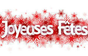 Pas de cours du lundi 22 décembre 2025 inclus au samedi 3 janvier 2026 inclus