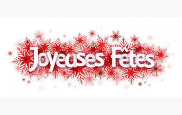 Pas de cours du lundi 22 décembre 2025 inclus au samedi 3 janvier 2026 inclus